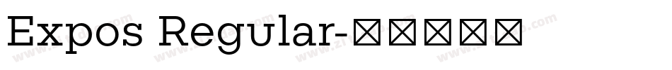 Expos Regular字体转换